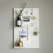 Cave board Nordic ins style magnetic message board desktop storage board wall wrought iron shelf