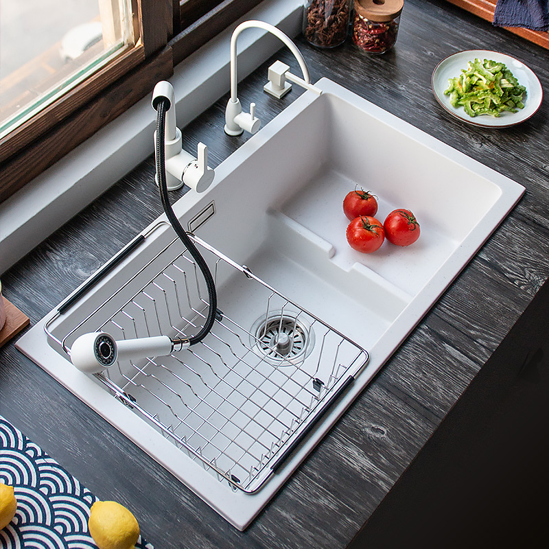 Cohenna Quartz Single - Single - Single - Socket Dishwasher Granite Washing Tables Under the basin - style Package