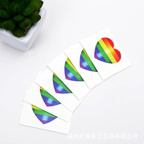 LGBT accessories stickers six color rainbow tattoo attached to loveislove homosexual proud