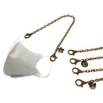 Korean Mask Rope Chain Glasses with Smile Face Rope Extended Anti-Slide Loss Hangshake Chain Star