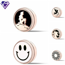 Mask with aroma to seize Hong Kong essential oil smell of Hong Kong Jingjing simultaneously frame 12mm titanium steel magnet button