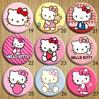 HelloKitty Hello Kitty Hello Kitty Dyke Cat Badge Trâm có thể được tùy chỉnh thành một bộ - Trâm cài trâm cài áo đại