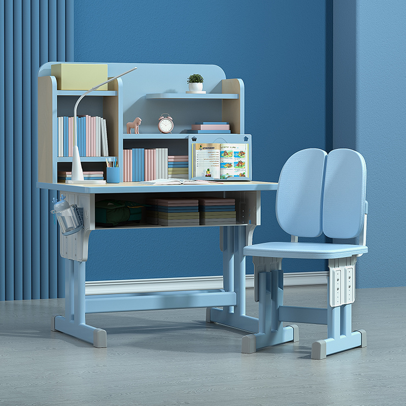 Primary school children study table and chairs Lifting Book Table Home Children Suit Men Girl's Desk Chair Desk Desk