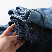 Japanese high-end cotton enzyme washed Summer men casual comfortable breathable pair jeans 4578