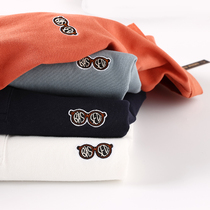 Japanese summer New Polo shirt men simple pure color bead mesh cotton embroidery half sleeve T-shirt tide 7320