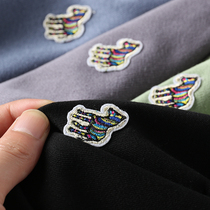 Day single high weight exquisite color horse embroidery men autumn and winter cotton wool ring casual wild wild sweater 5091