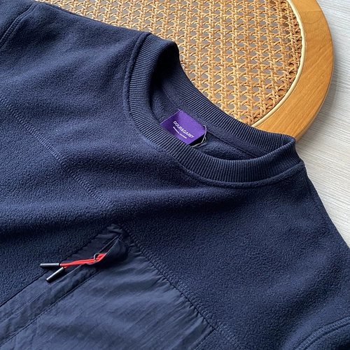 Двусторонная бархатная трендовая толстовка, круглый воротник