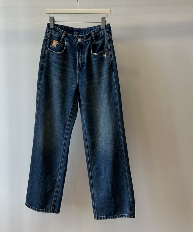 Roll Look Magic Pants Turkish Narrow Non-Stretch Denim High-Waisted Slimming Straight-Leg Pants 8.22