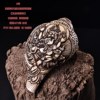 Antique Tibetan craftsmanship high-relief carving auspicious eight treasures right-handed conch shell living room study porch decorative ornaments