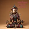 Return to Nepal craftsmanship of Sakyamuni Buddha statue ornaments, hand-inlaid gemstones, bronze Buddha statues for home entrances