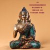 Return to Nepal craftsmanship of Sakyamuni Buddha statue ornaments, hand-inlaid gemstones, bronze Buddha statues for home entrances