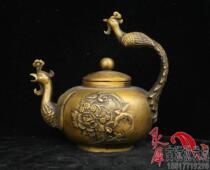 Antique Bronze Collection boutique handmade bronze ornaments brass Phoenix Tea Kettle flagon home furnishings Special