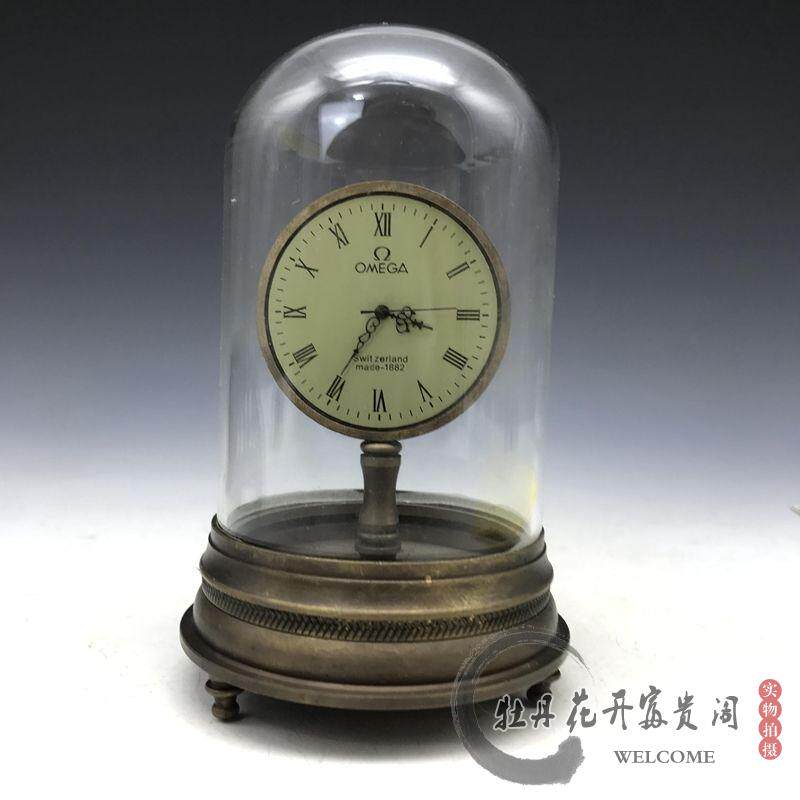 Antique Atlantic Collection Bronze Seat Bell Glass Lampshades of Walking Crafts Virtuosity Mechanical Movement Old Objects