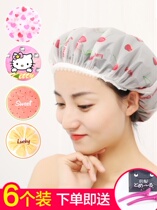 Bath towel shower cap female cooking bath chef protection Bath hair hood Hotel hat female creative