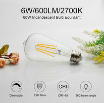 Edison bulb light tube outdoor LED energy-saving E27 screw wall light creative minimalist light bulb light strip lighting