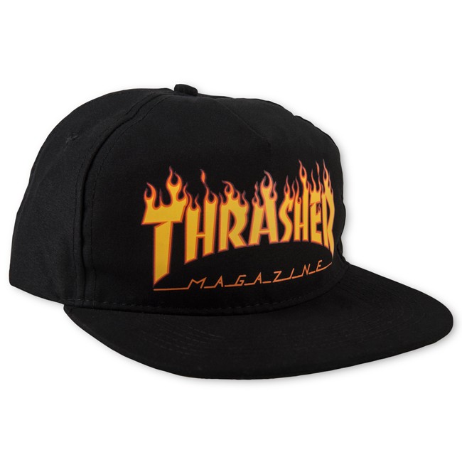 Mỹ chính hãng tại chỗ Thrasher Flame Logo snapback Mũ bóng chày Mũ - Bóng chày gậy bóng chày sắt
