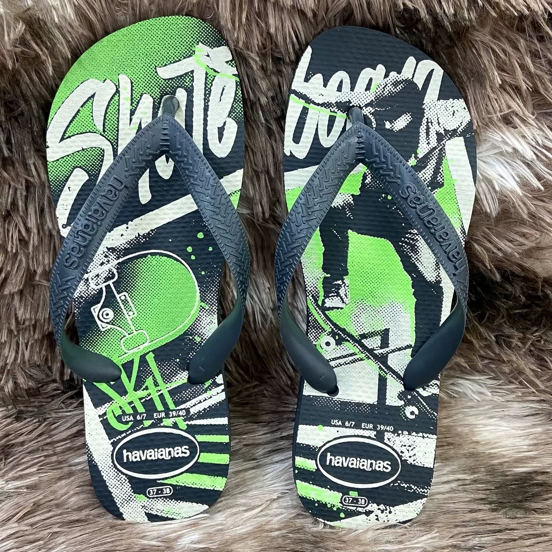 Athletic серия Havaianas нескользящие шлепанцы на плоской подошве для отпуска