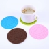 Sáng tạo tròn silicone cốc mat an toàn không độc hại trà coaster chống trượt nước coaster cách nhiệt pad bảng cup mat - Tách