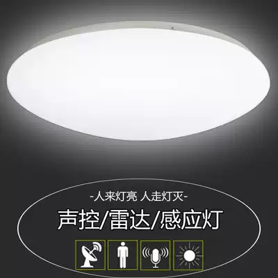 LED radar human body sensor self-service voice control light toilet corridor balcony porch ceiling light corridor aisle stairs