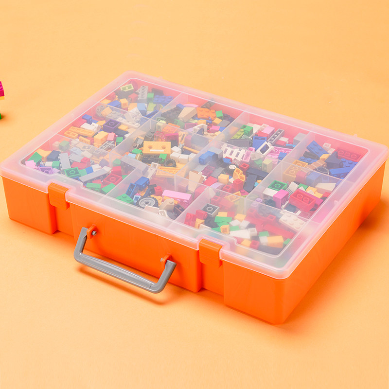 Lego containing box building block classification box toy small grain parts divided and assembled and split sorting box