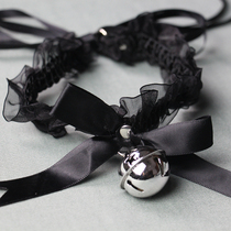  Oversized bell neck ring Collar necklace Fun accessories Cute sexy wild three-color role-playing lace ribbon