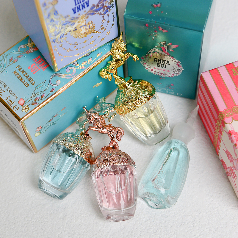 Anna Sui Anna Sui Perfume Set Q Version Sample Gift Box Wishing Elf Dream Maker Mermaid Pegasus Pink Wings 5ml