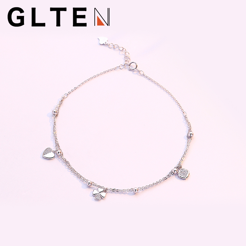 Bracelet de cheville homme GLTEN en Argenterie - Ref 3101565 Image 2