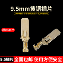 9 5mm plug spring terminal block all copper cold pressed bare terminal plug connection Terminal 0 5 lengthy and thick 100