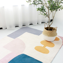 House Yan icarepets modern minimalist morandi colour living-room Ins Carpet sofa tea table Bedroom bedside cushion