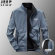 JEEP双面穿男士夹克2025新款春秋季休闲运动立领宽松上衣男装外套