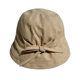 Fisherman Hat for Women, Sun Protection, Round Top, Face-Slimming, Korean Style, Versatile, Adjustable, Bowknot Bucket Hat