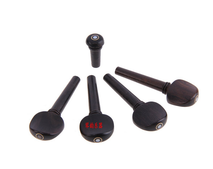 Violin Double fish-eyed Uwood handle Violin knob 4 4-1 8 send mullet tail column free of eye 