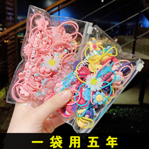 Childrens 40-pack leather band female tie head Korean girl cute not hurt hair cartoon small hair ring rope hair accessories