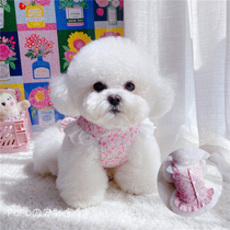 Rose Pink Floral Dress Doll ~ Pet Puppy Kitten Clothes Clothes ins Korean Spring Summer Bear