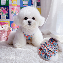 Floral Cake Skirt ~ Puppy Kitten Pet Clothing Spring Summer Small Skirt Cute Pendant Cotton Bear Teddy