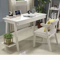 Nordic solid wood desk desktop household modern minimalist youth desk bedroom 1 2 meters office desk
