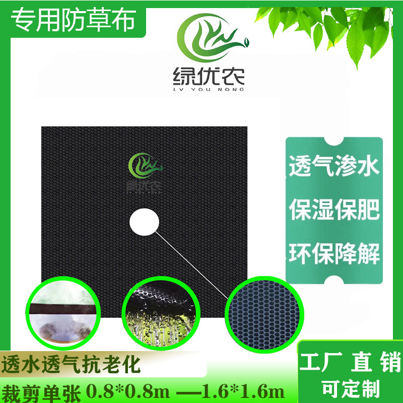 Black Eco Orchard Fruit Tree Weeding Cloth Ground Membrane Breathable permeable moisturizing and anti-aging degradable manufacturer Straight Hair-Taobao