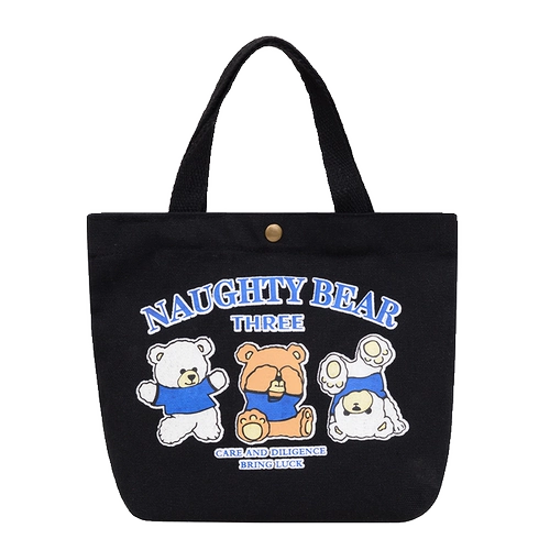 Портативный шоппер, маленькая барсетка, сумка, тканевый мешок, с медвежатами, сумка для еды, подарок на день рождения