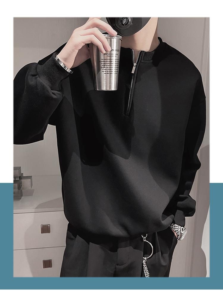 Design geïnspireerde hoodie lente en herfst, Instagram trendy merk half rits knappe jas voor mannen in 2022 nieuw_voghion.com