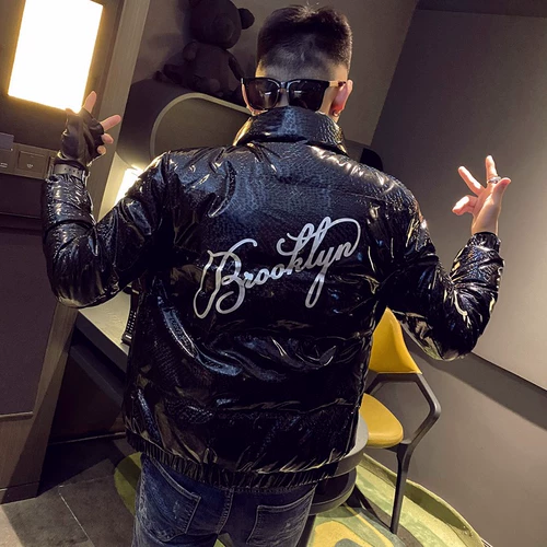 Пуховик, короткая мужская трендовая легкая и тонкая куртка с пухом, 2020 года, увеличенная толщина