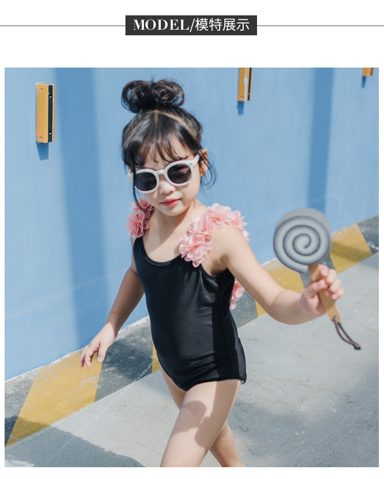 Quần áo trẻ em Hàn Quốc 2018 bé gái mùa hè mới ba chiều hoa backless một mảnh áo tắm bé gái đồ bơi cha mẹ-con bộ đồ bơi nàng tiên cá