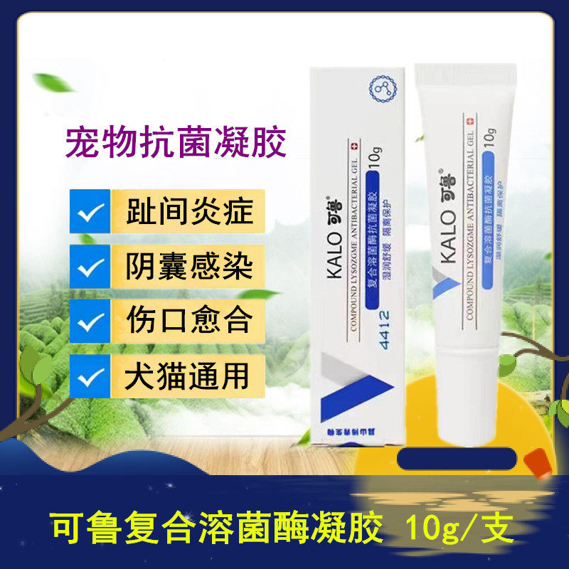 Colu - lylylylyzyme antibacterial gel 10g dog cat surgically wound bacterial scrotum intertoes