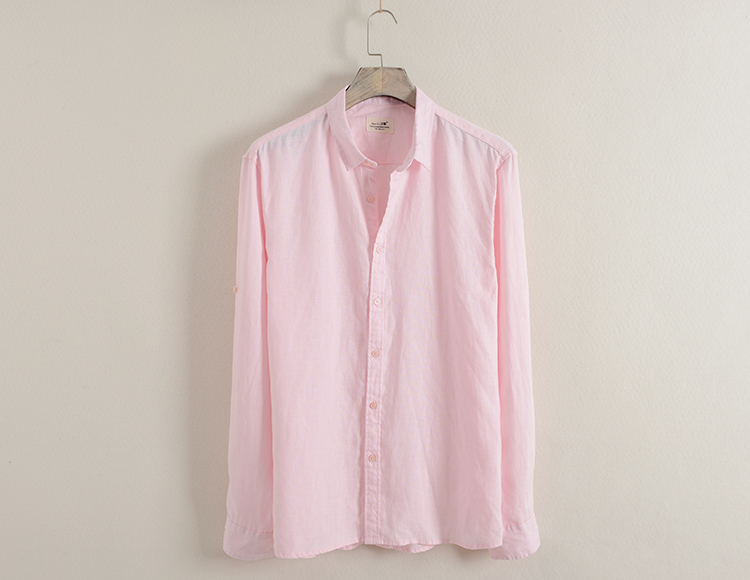Mùa hè vải lanh trắng tay dài nam mỏng mảnh thường giản cỡ lớn chống nắng màu rắn cotton áo sơ mi vải lanh nam - Áo áo sơ mi hàng hiệu