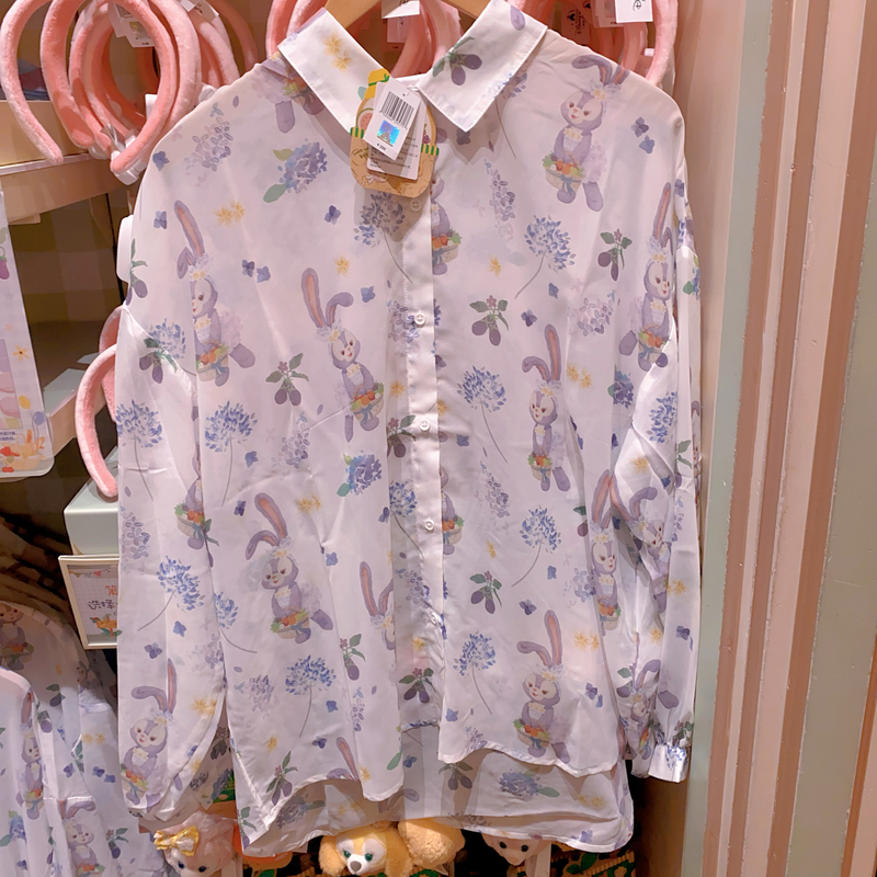 Shanghai Disney Domestic Agent 2024 Summer Duffy Series Stellalou Chiffon Shirt