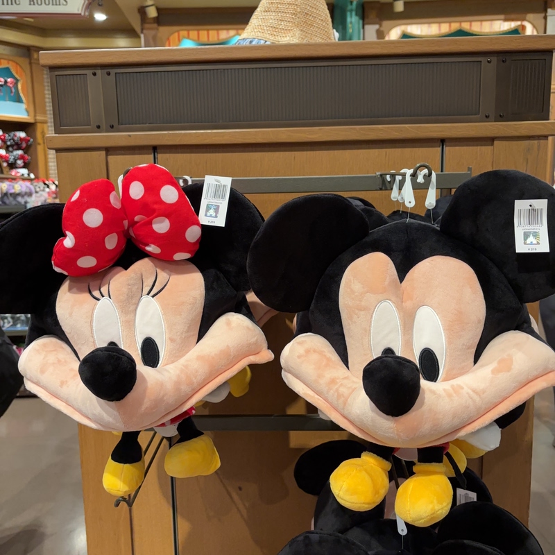 Shanghai Disney Domestic Distributor Mickey and Minnie Headgear Hat Big Head Hat Internet Celebrity Best Friend Couple Hat Gift