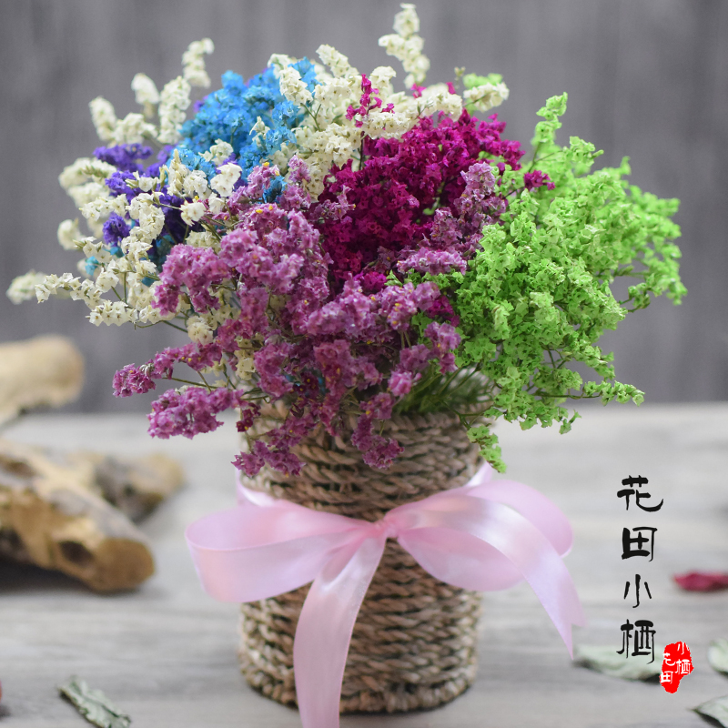 Flowers And Vases Gypsophila Dried Flower Bouquet Living Room Home