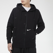 Nike Nike Mens new sports casual plus suede hat jacket jacket DA0083-010