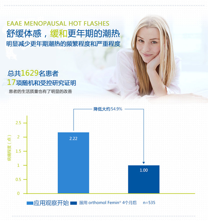 Orthomol Nữ Ao Shibao phụ nữ trung niên và phụ nữ nuôi dưỡng các sản phẩm sức khỏe điều chỉnh isoflavones mãn kinh - Thức ăn bổ sung dinh dưỡng thực phẩm chức năng giảm cân