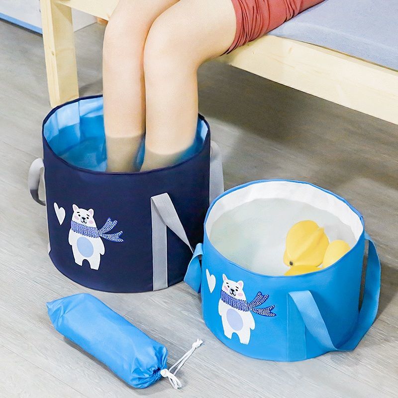 Bubble Foot Bag Portable Foldable Foot Bucket Outdoor Travel Dormitory Water Basin Washbasin Plus Height Over Calf-Taobao