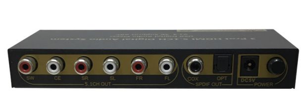 Trình phát D D lossless Trình giải mã HDMI Bộ giải mã âm thanh đầu ra đồng trục sợi 5.1 Bộ tách âm thanh 4K * 2K - Trình phát TV thông minh modem internet